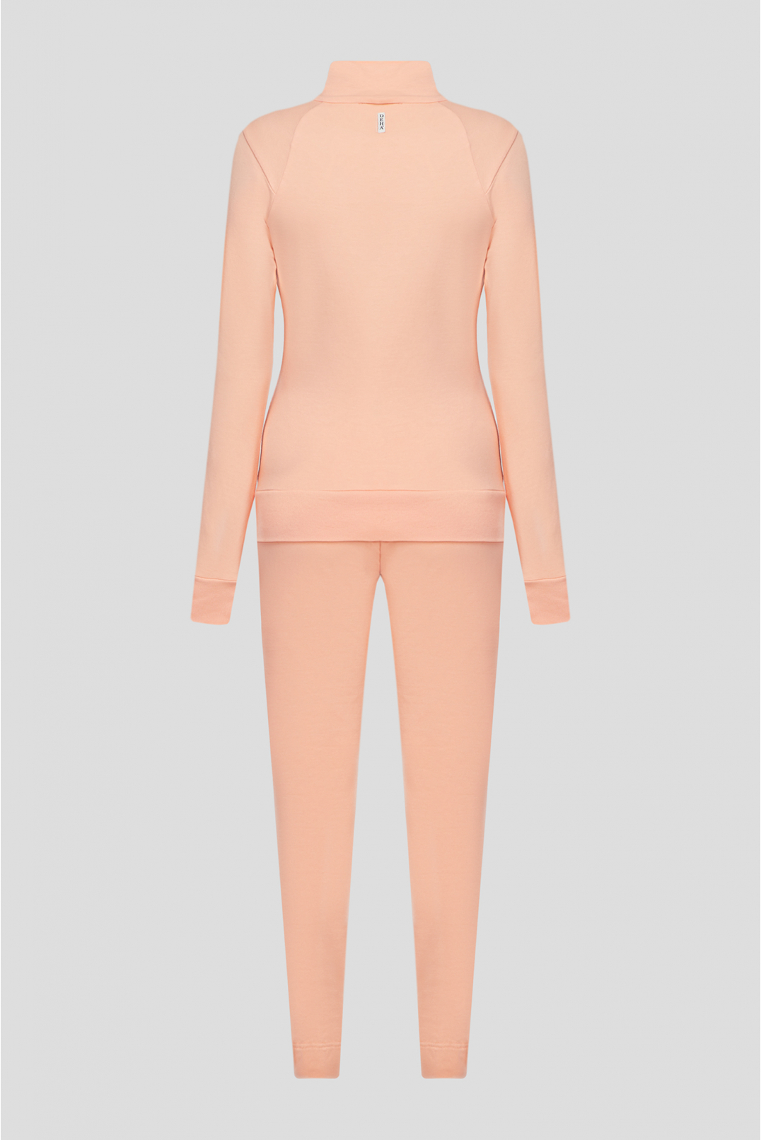 Жіночий персиковий спортивний костюм (кофта, брюки) - 2