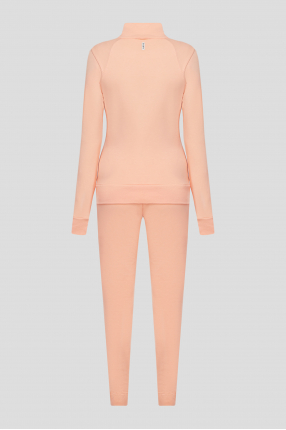 Жіночий персиковий спортивний костюм (кофта, брюки) 1