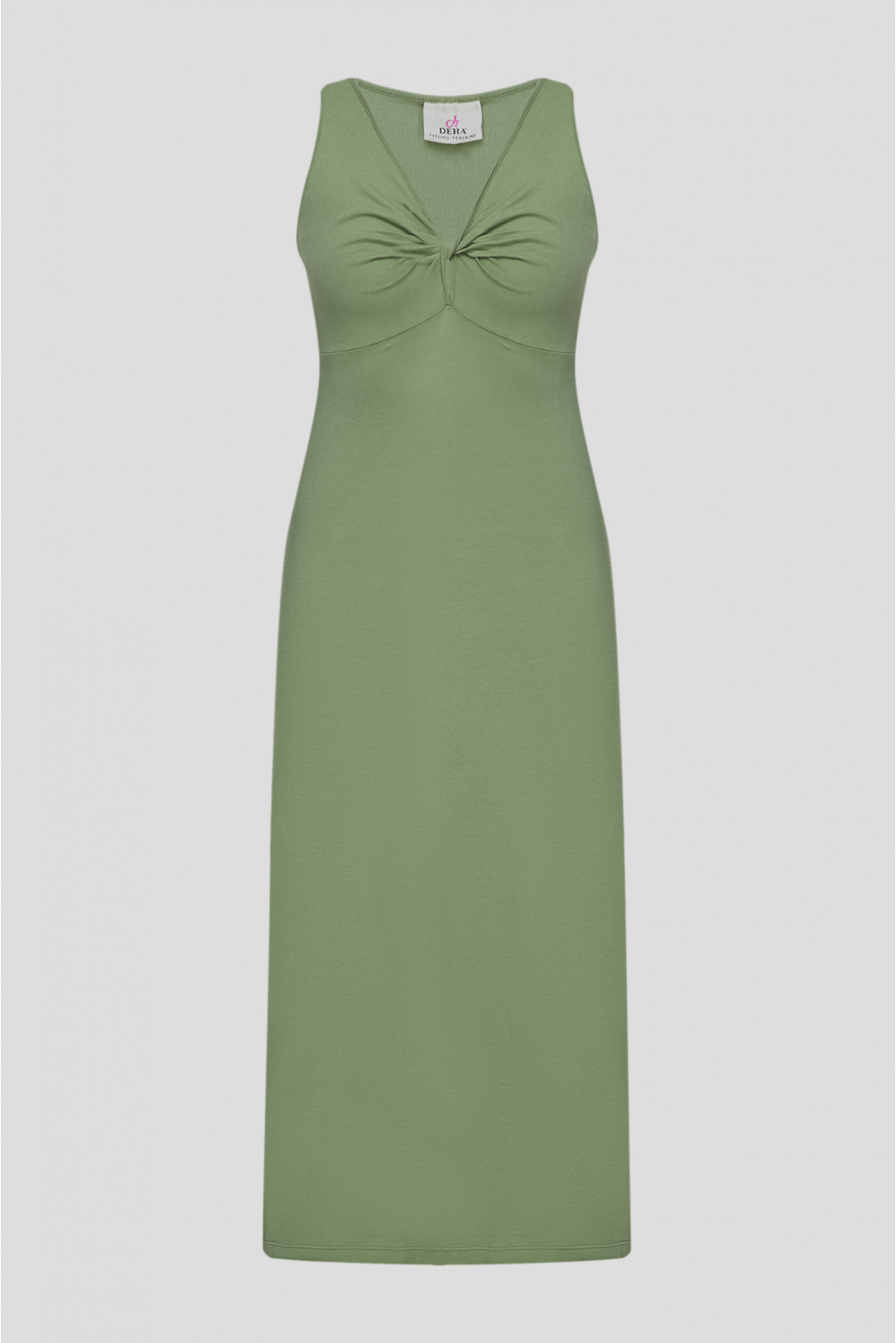 Женское зеленое платье - 1