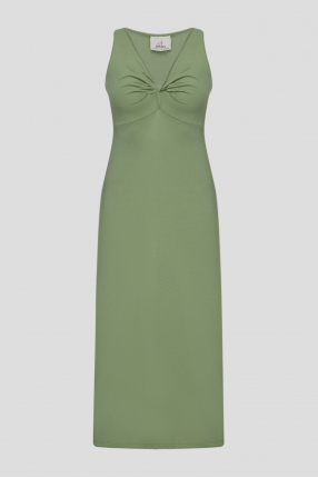 Женское зеленое платье