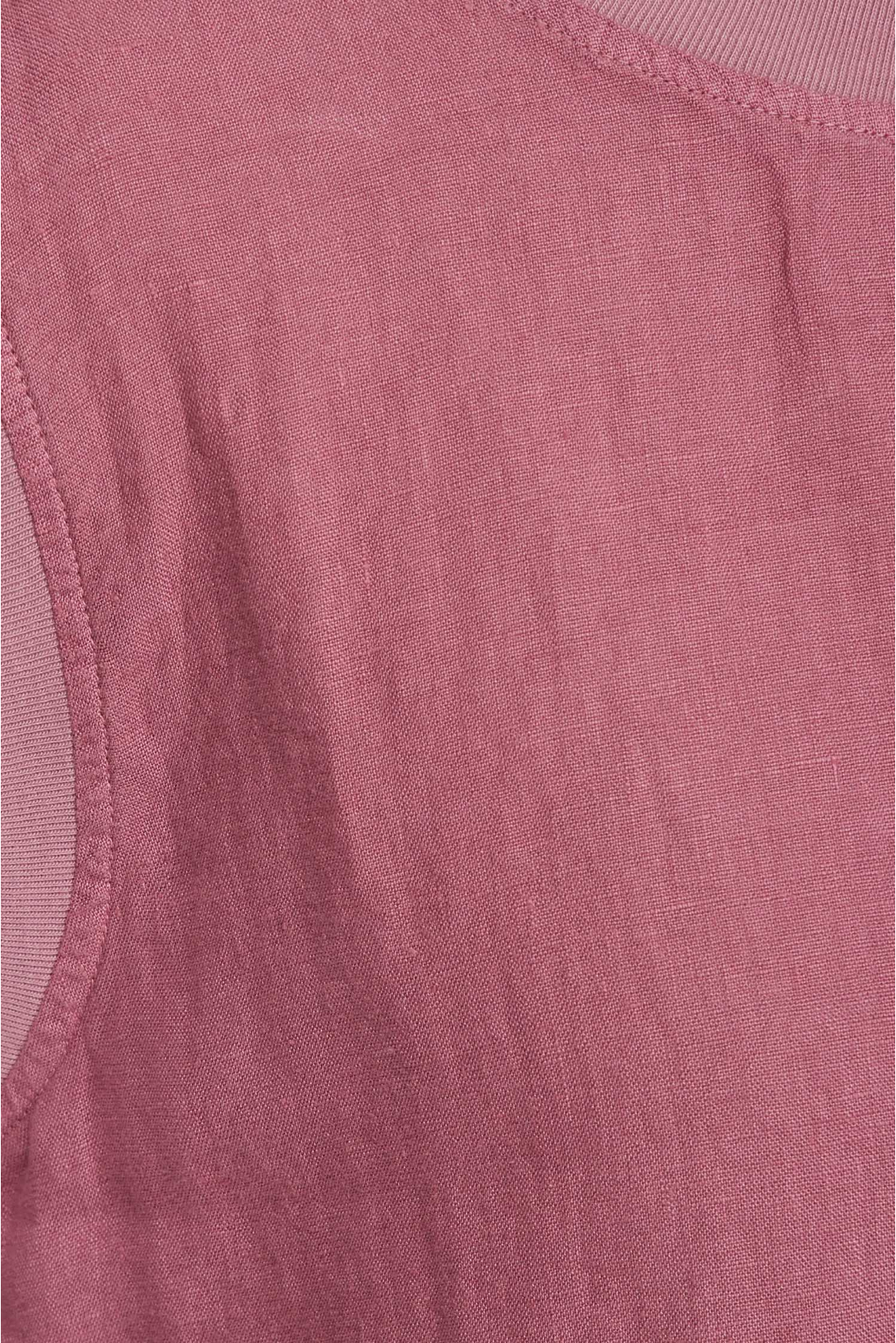 Жіночий рожевий лляний топ - 4