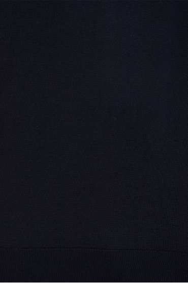 Чоловічий темно-синій джемпер з коротким рукавом - 4