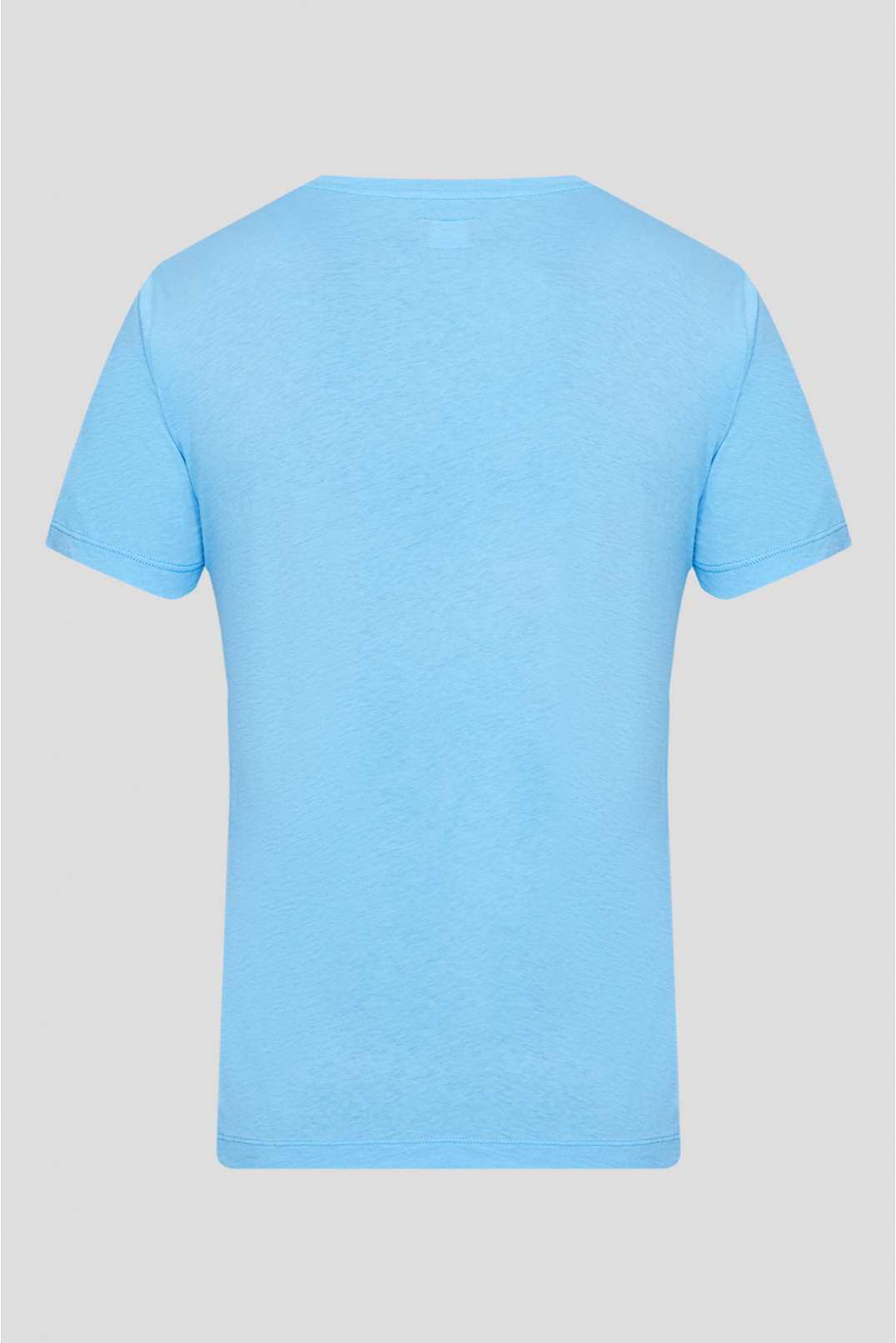 Мужская голубая футболка - 2