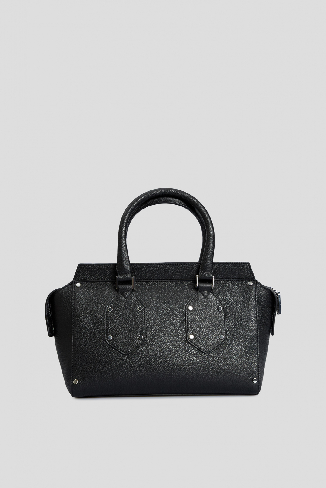Женская черная кожаная сумка - 3