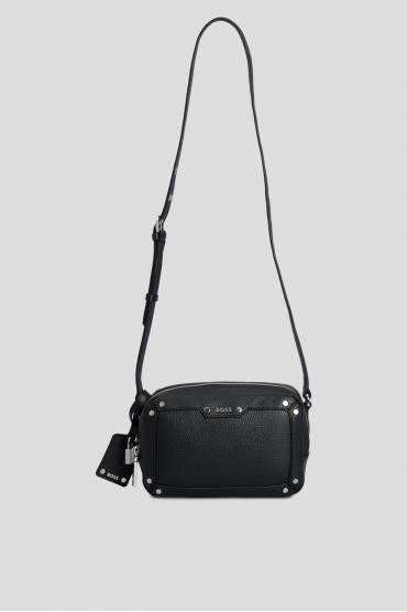 Женская черная кожаная сумка - 5