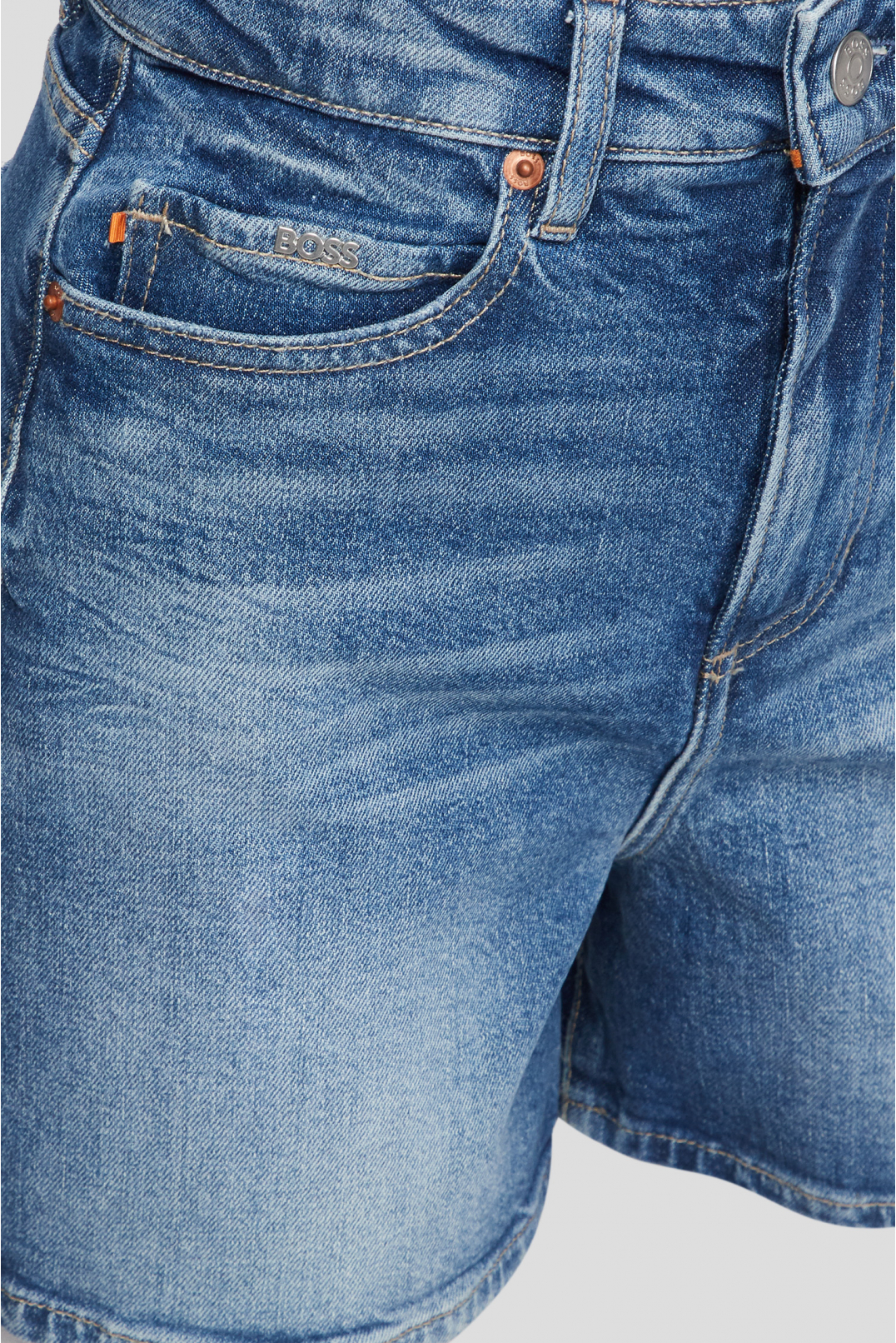 Женские синие джинсовые шорты - 3