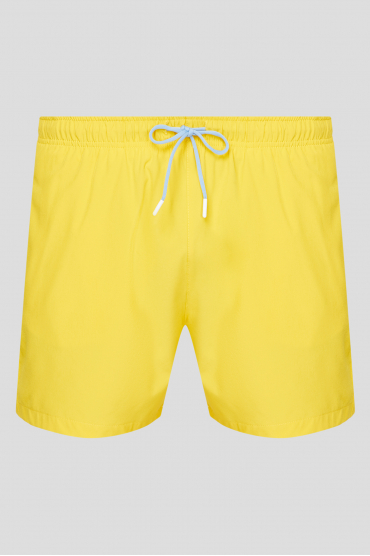 Чоловічі жовті плавальні шорти - 1