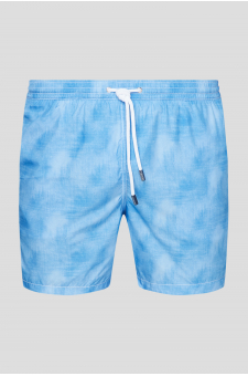 Чоловічі блакитні плавальні шорти