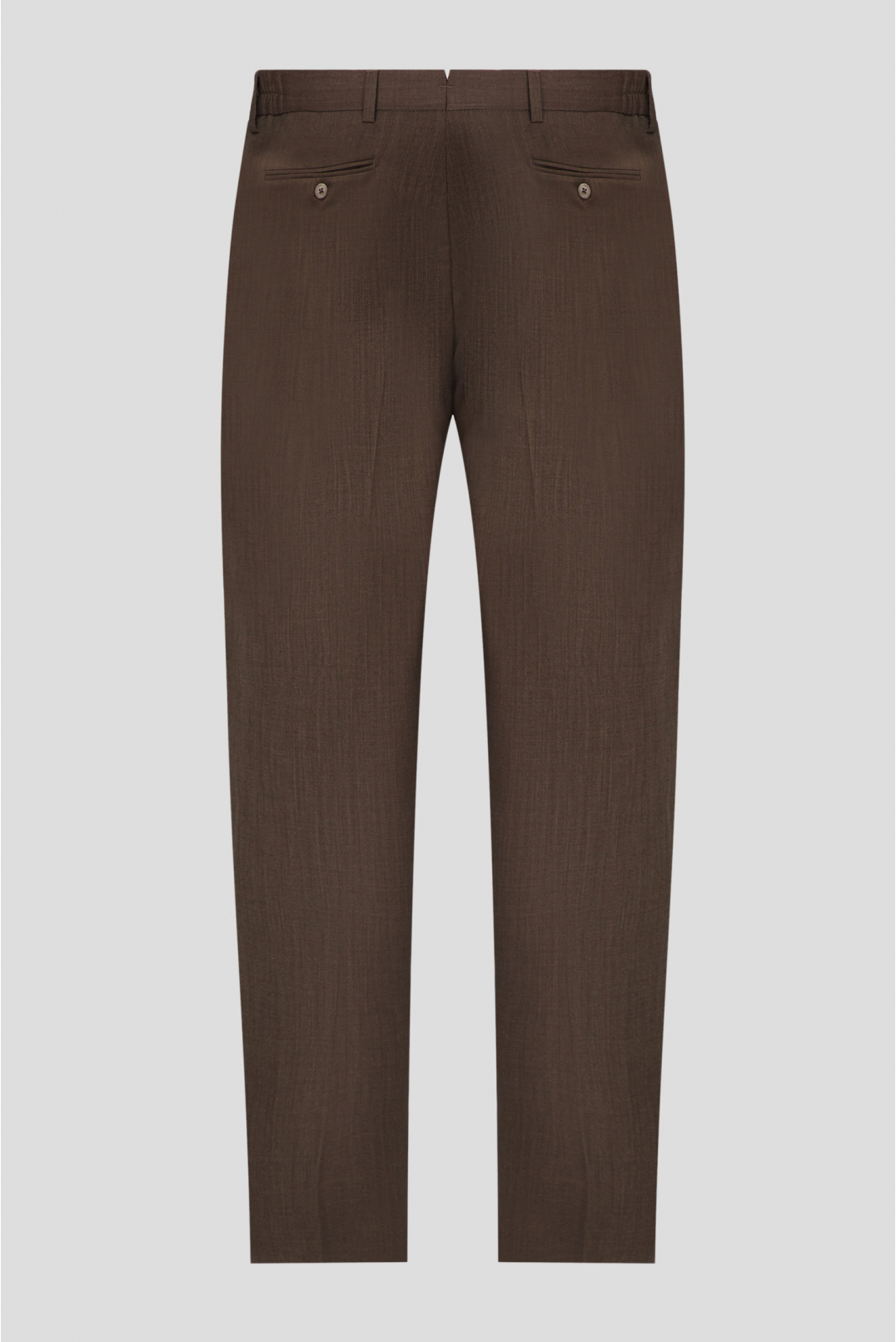 Чоловічі коричневі вовняні брюки - 2