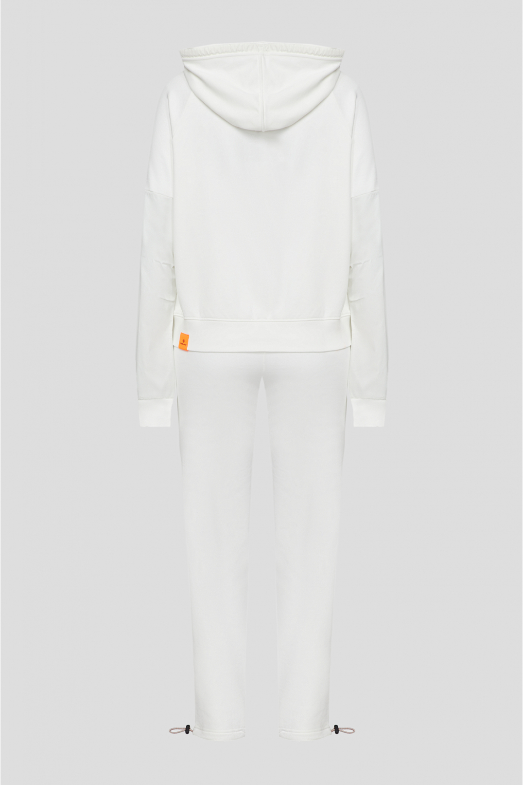 Жіночий білий спортивний костюм (худі, штани) - 2