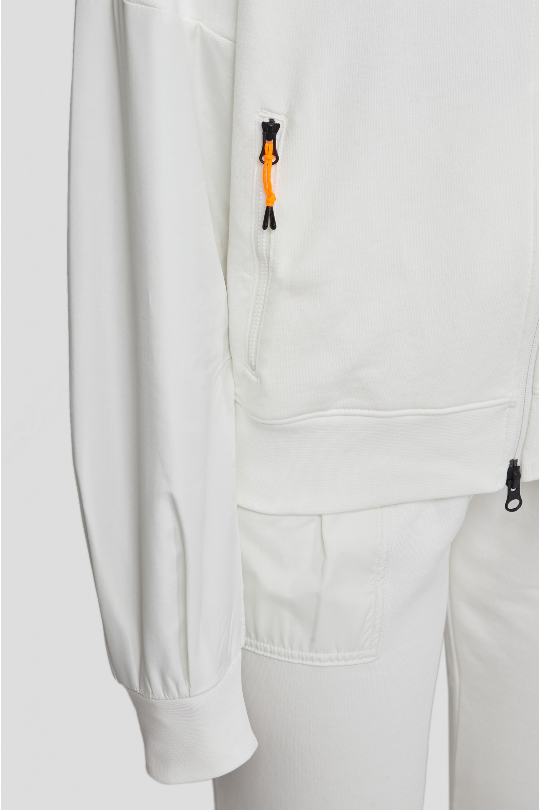 Жіночий білий спортивний костюм (худі, штани) - 3
