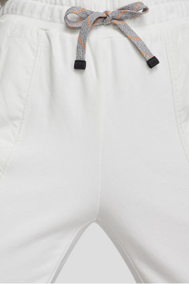 Жіночий білий спортивний костюм (худі, штани) - 4