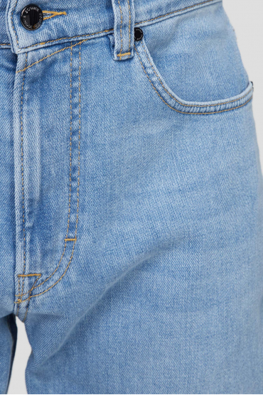 Мужские голубые джинсы - 3
