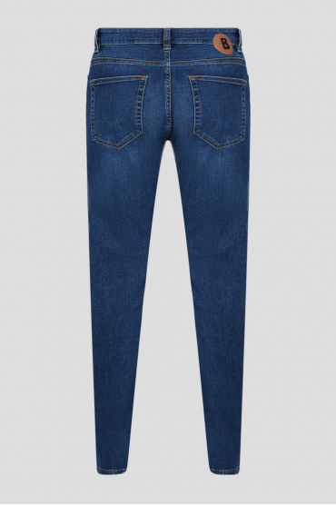 Чоловічі темно-сині джинси - 2