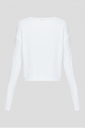Женский белый пуловер 1