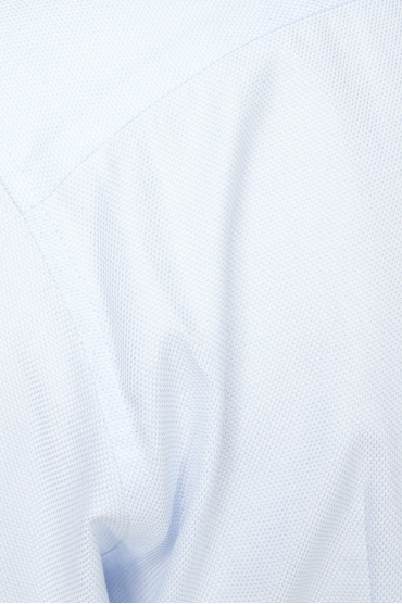 Чоловіча блакитна сорочка з візерунком - 4