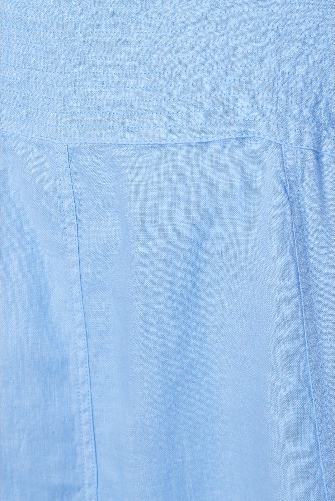 Жіночий блакитний лляний сарафан - 4