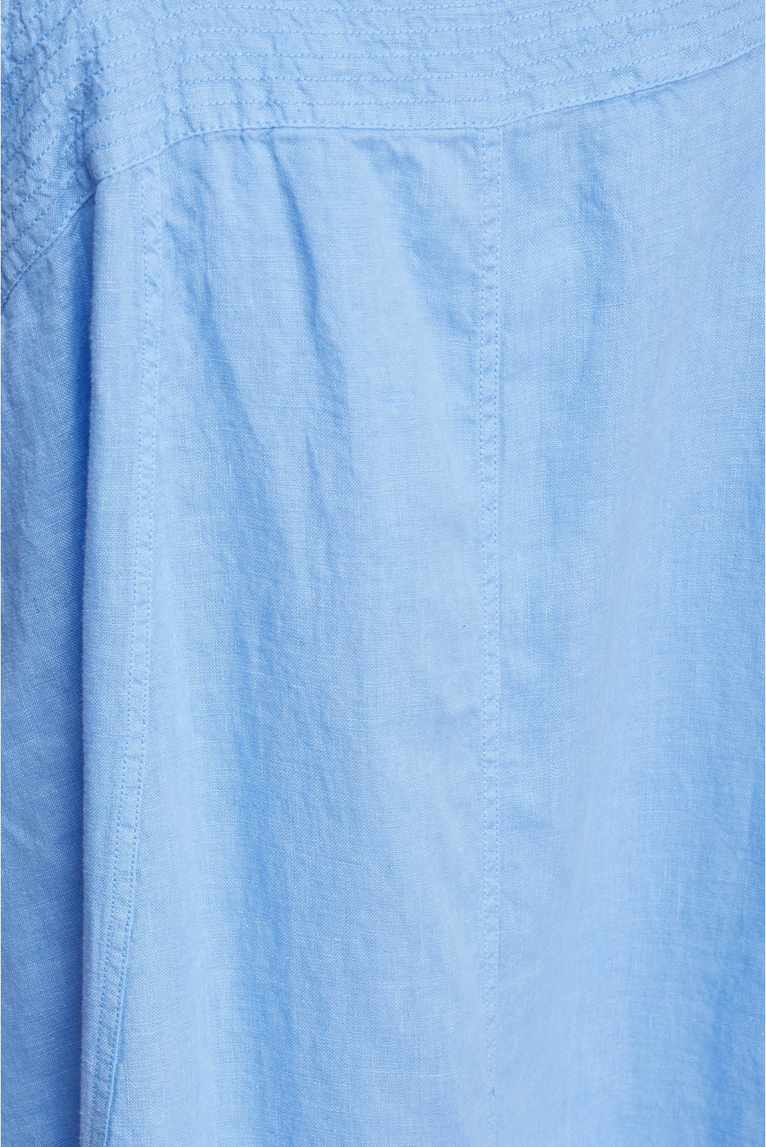 Жіночий блакитний лляний сарафан - 3