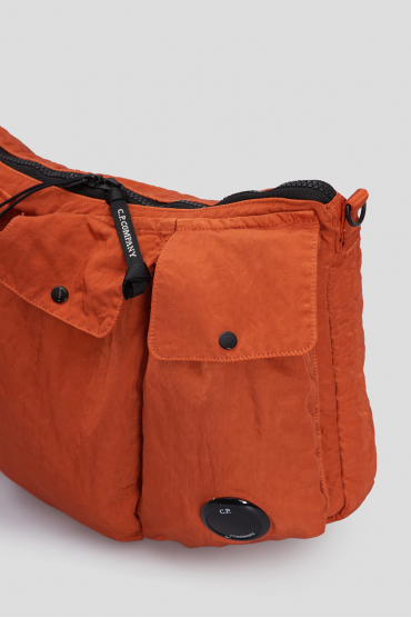 Чоловіча помаранчева сумка - 5