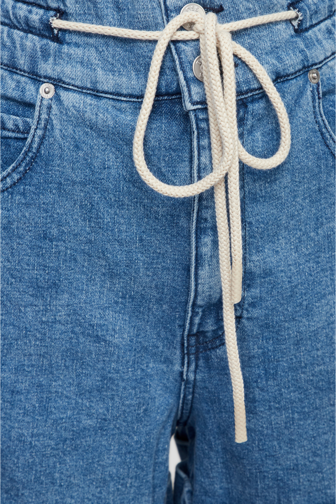 Женские синие джинсовые шорты - 3