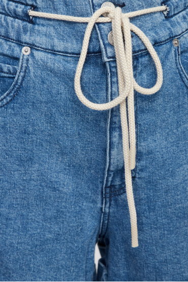 Жіночі сині джинсові шорти - 3