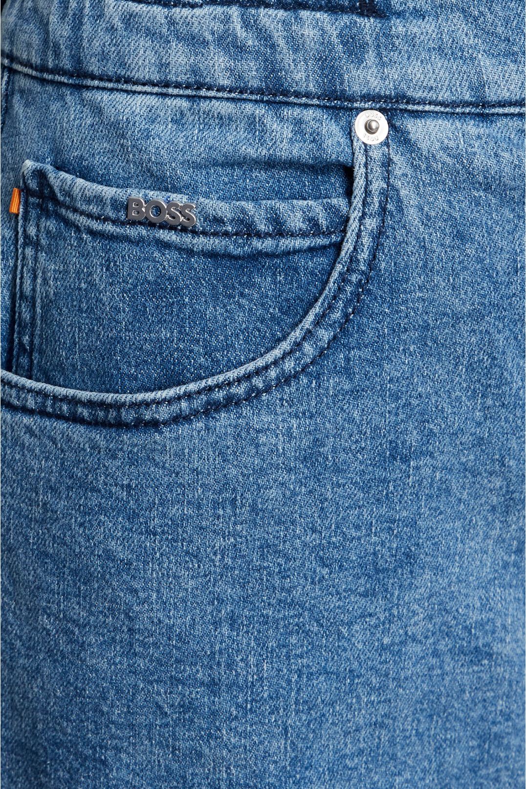 Женские синие джинсовые шорты - 4