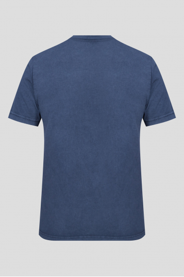 Чоловіча синя футболка - 2