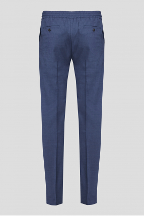 Чоловічі сині вовняні брюки 1