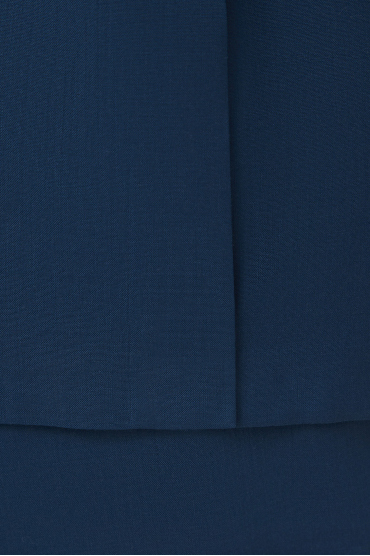 Чоловічий синій вовняний костюм (піджак, брюки) - 4