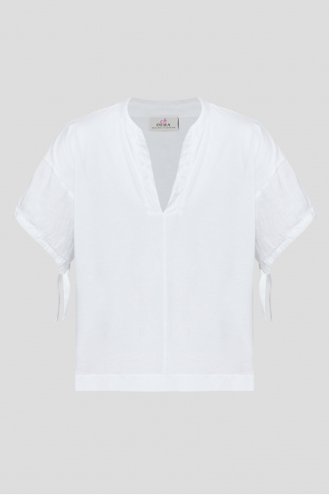 Жіноча біла футболка - 1