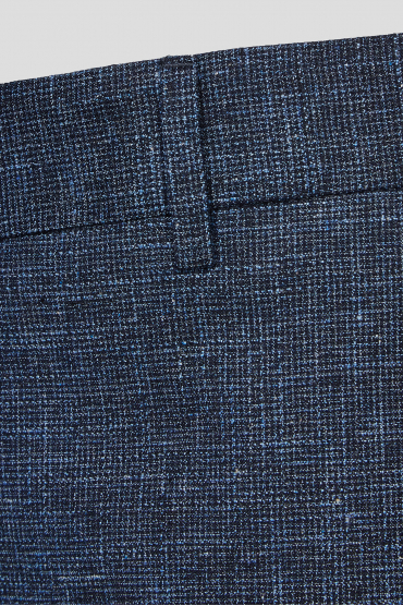 Чоловічий темно-синій костюм (блейзер, брюки) - 4