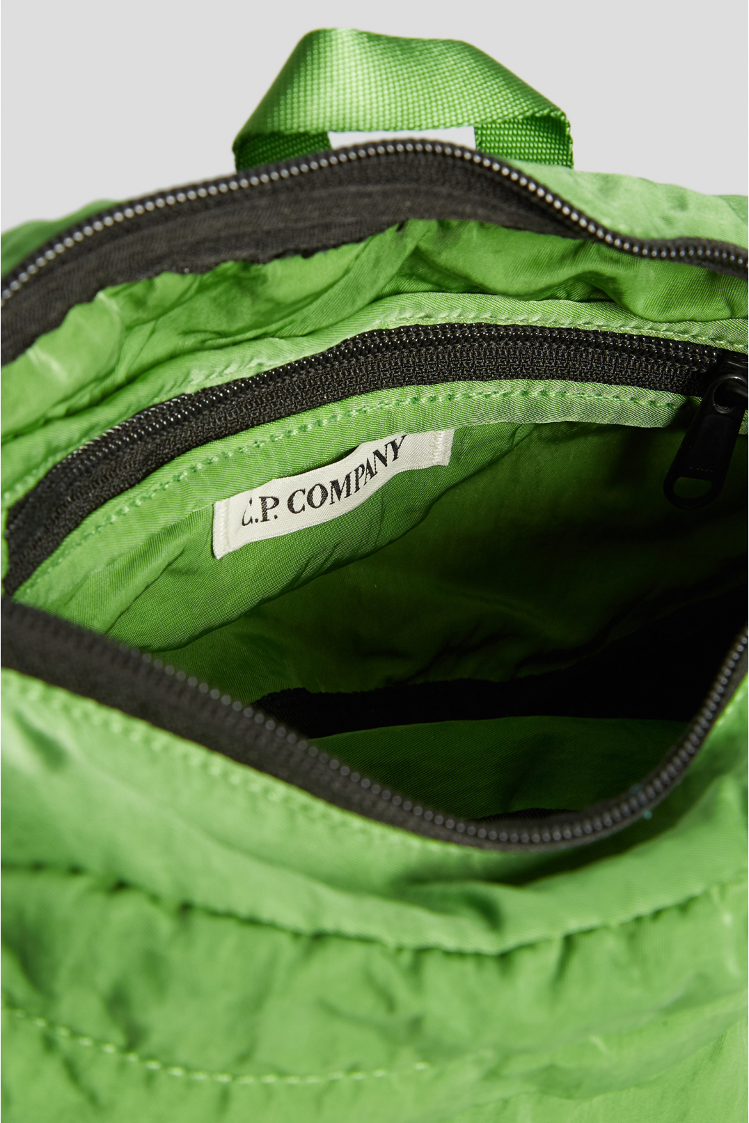 Мужская зеленая поясная сумка - 4