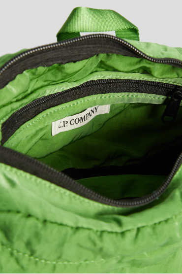 Мужская зеленая поясная сумка - 4