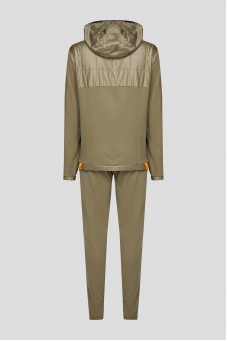 Чоловічий оливковий спортивний костюм (худі, штани) 1