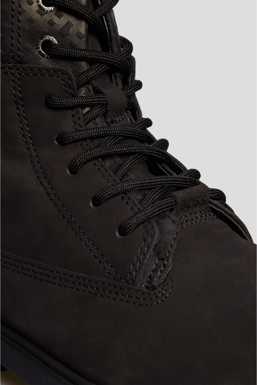 Чоловічі чорні нубукові черевики  - 5