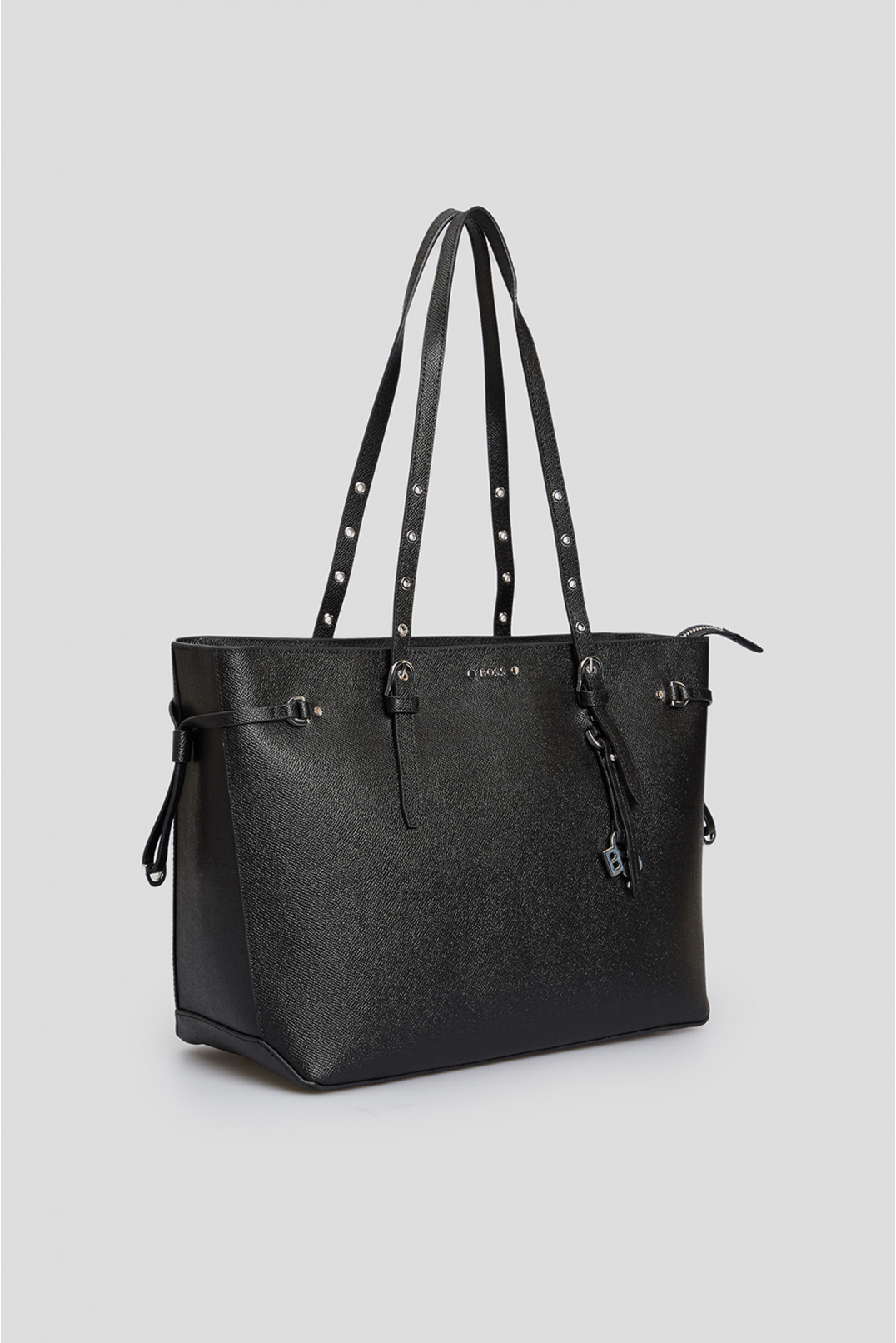 Женская черная кожаная сумка  - 2