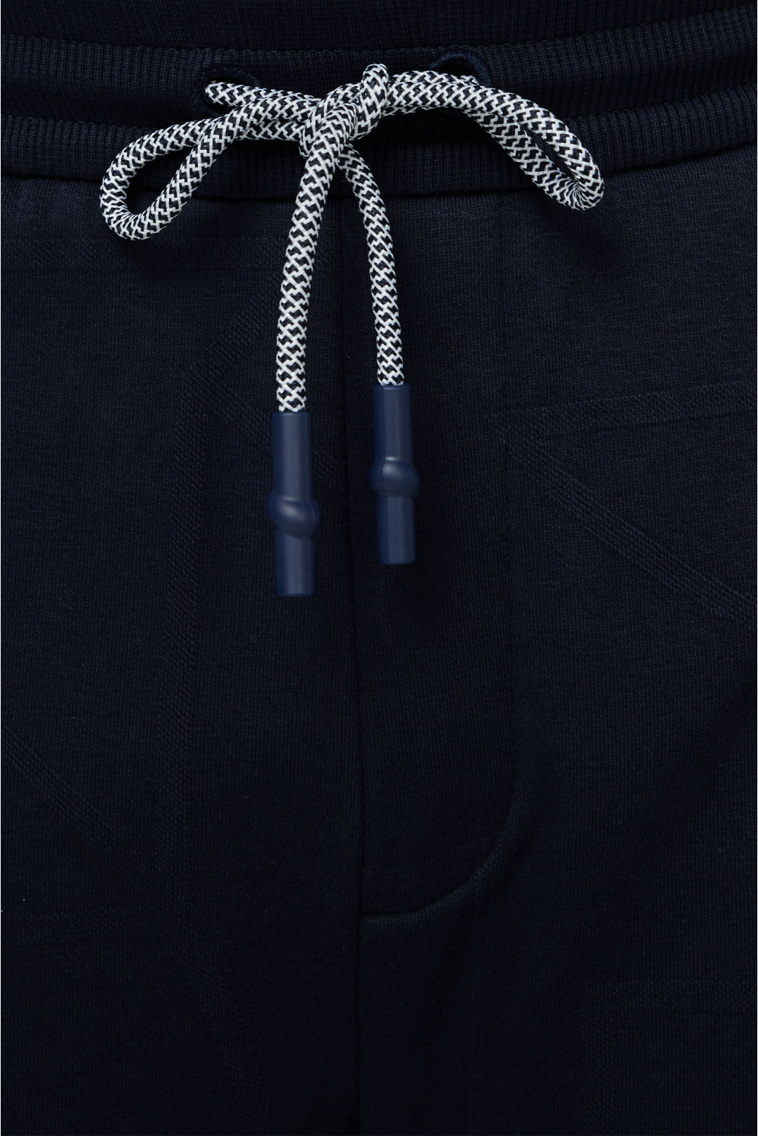 Мужской темно-синий спортивный костюм с узором (кофта, брюки) - 4