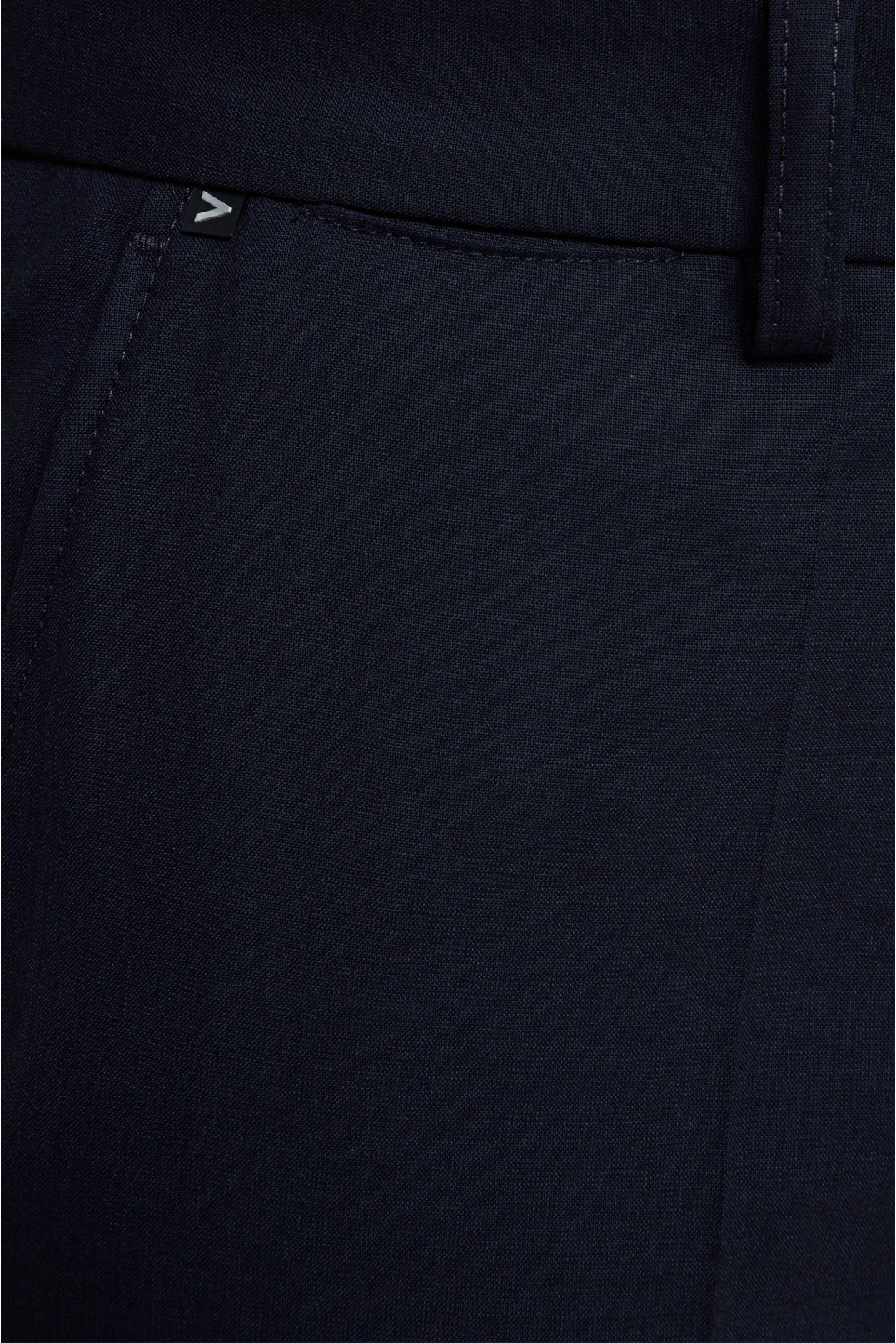 Чоловічі темно-сині вовняні брюки - 3