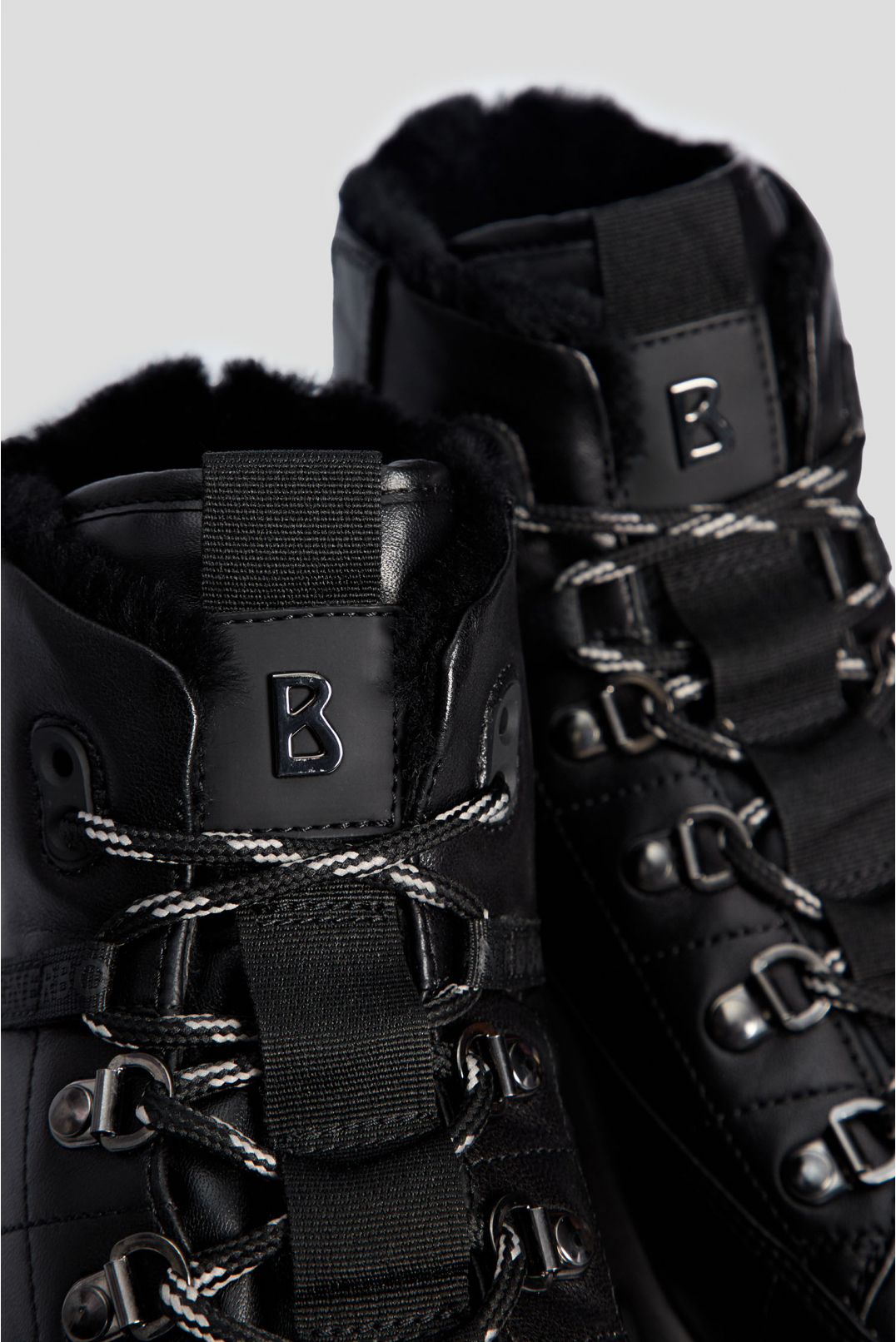 Мужские черные кожаные ботинки - 5