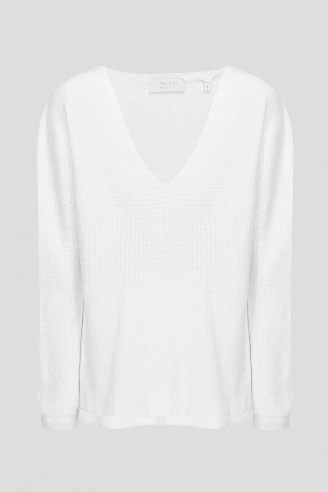 Жіночий білий пуловер - 1