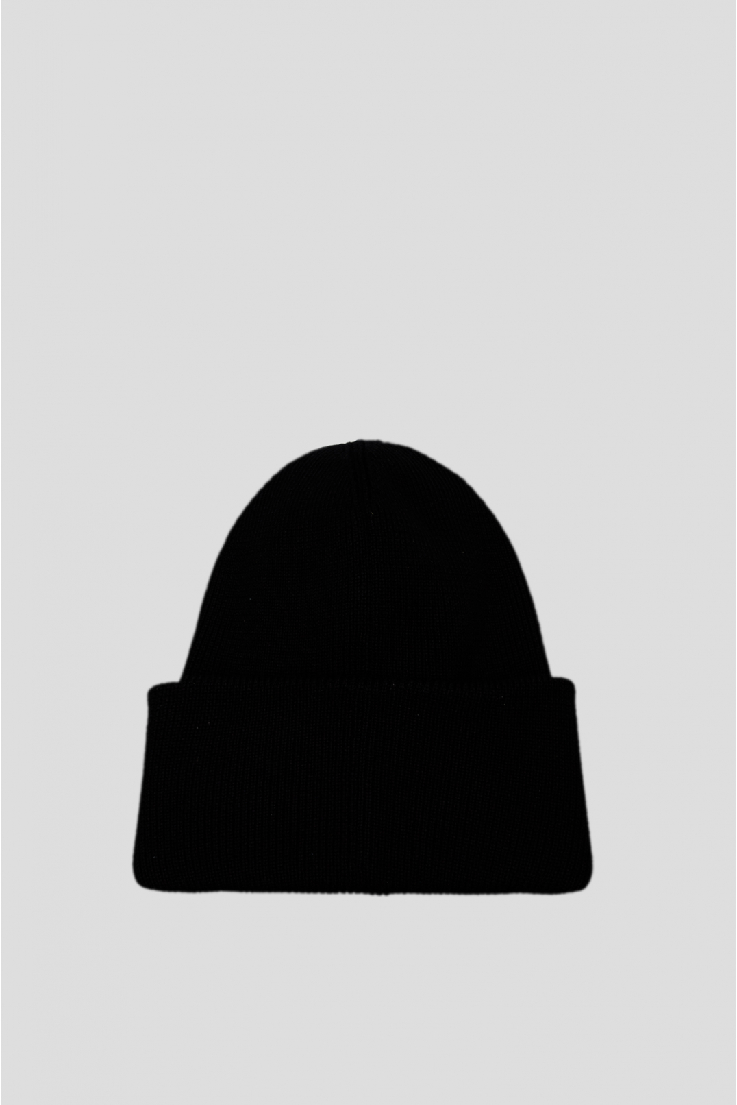 Мужская черная шерстяная шапка - 2