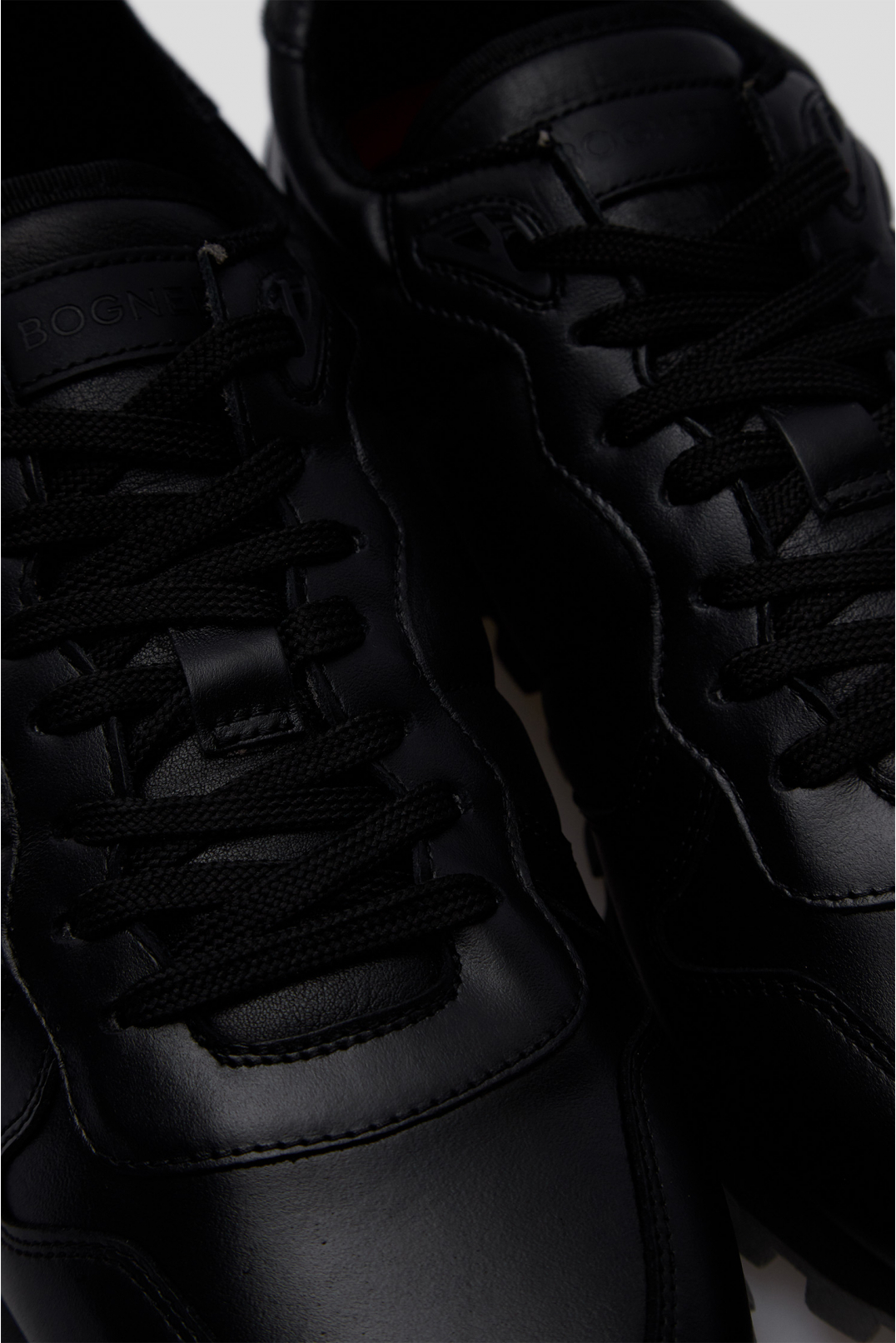 Чоловічі чорні шкіряні кросівки - 5