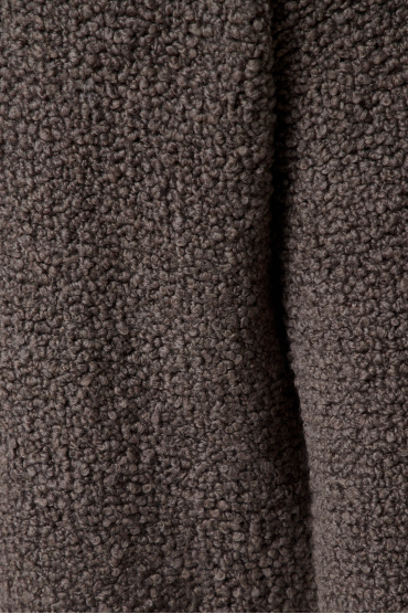 Жіночий коричневий вовняний светр - 4