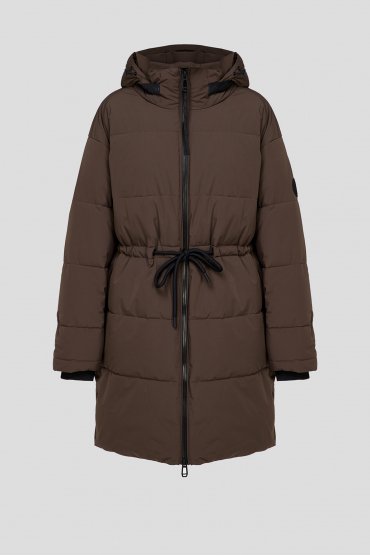 Жіноча коричнева куртка - 1