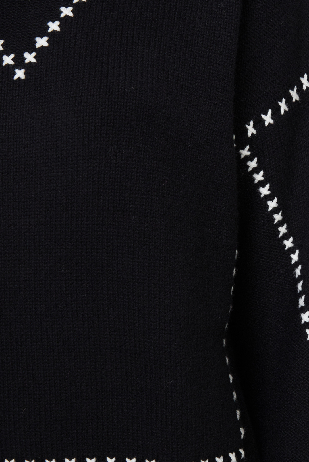 Женский черный шерстяной костюм (свитер, брюки) - 4
