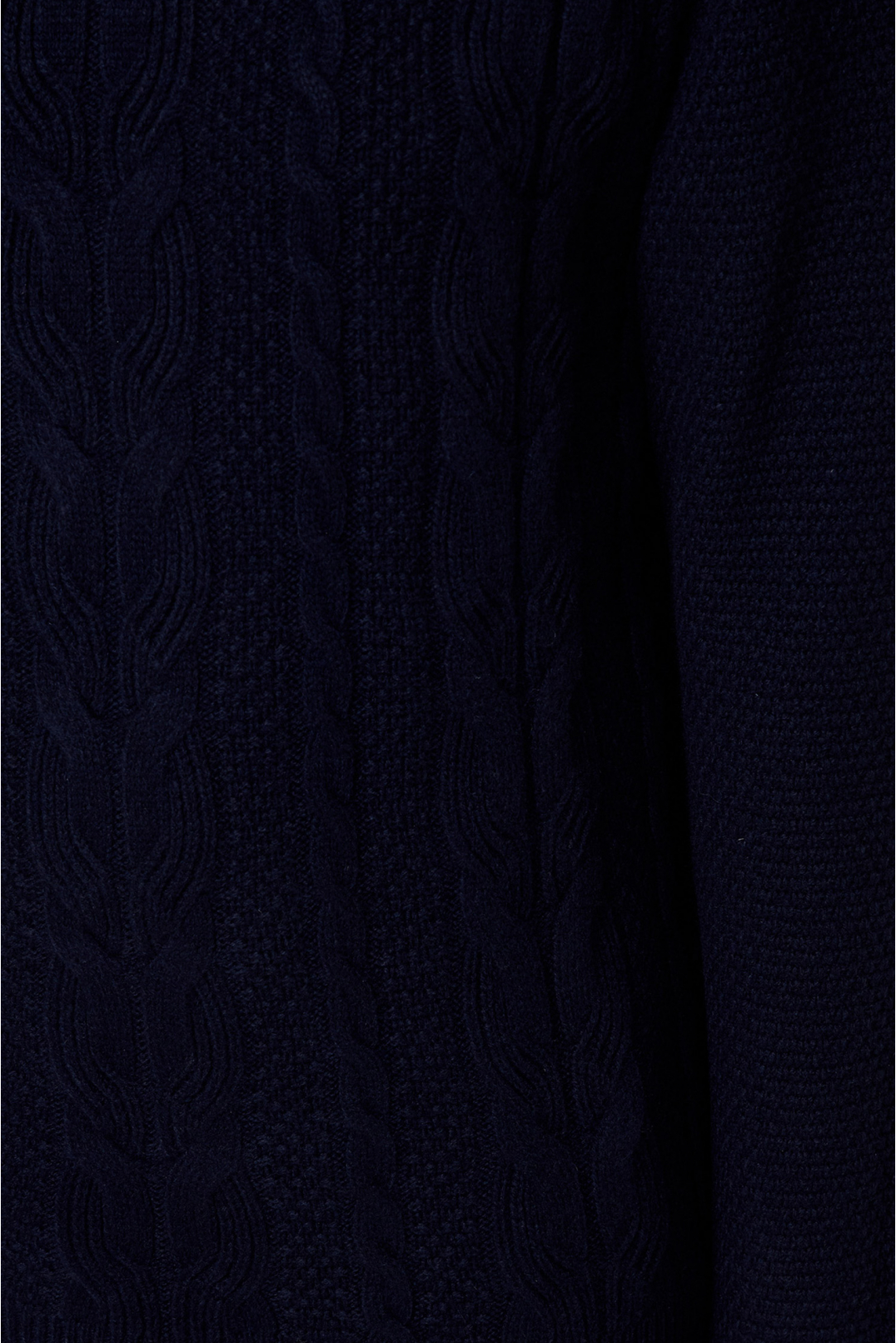 Мужской темно-синий шерстяной свитер - 4