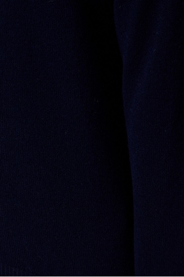Мужской темно-синий шерстяной кардиган - 4