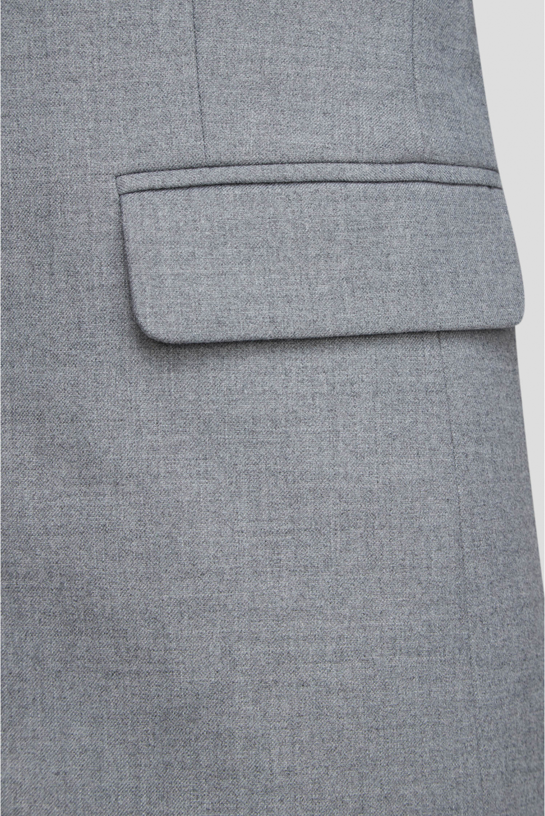 Женский серый костюм (пиджак, брюки) - 4