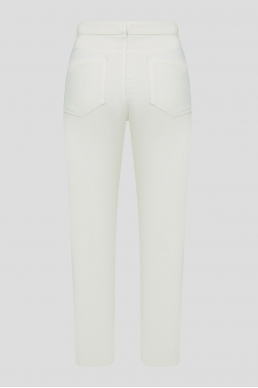 Жіночі білі вельветові брюки 1