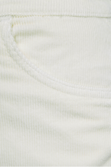Жіночі білі вельветові брюки - 3
